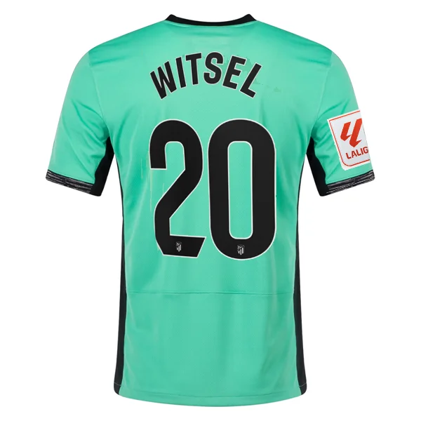 Nike Atletico Madrid Axel Witsel Third Jersey w/ La Liga Patch 23/24 (Spring Green/Black) British Gentleman Style