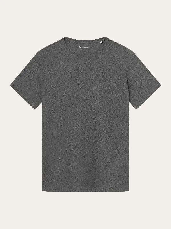 Regular fit Basic tee - Dark Grey Melange Stylish Men's Neon