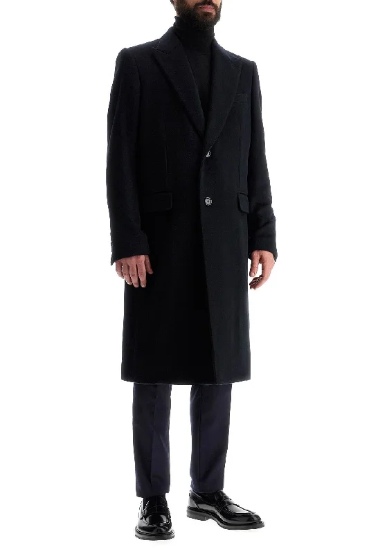 Dolce & Gabbana Single-Breasted Cashmere Coat Vacation