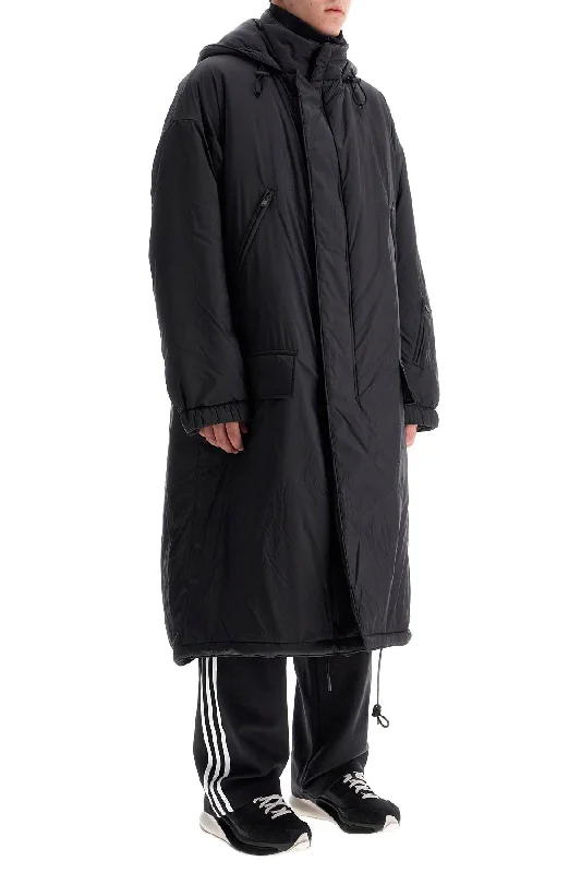 Y-3 Long Padded Nylon Parka Coat Sophisticated Men's French