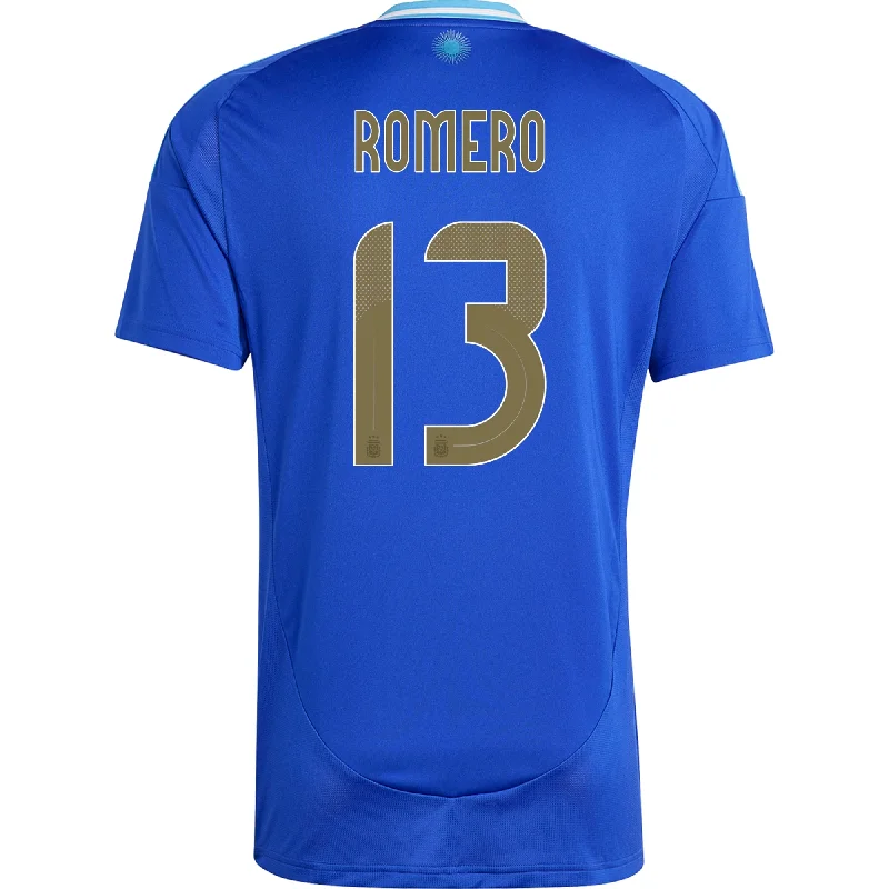 adidas Argentina Cristian Romero Away Jersey 24/25 (Lucid Blue/Blue Burst) Modern Men's Geometric