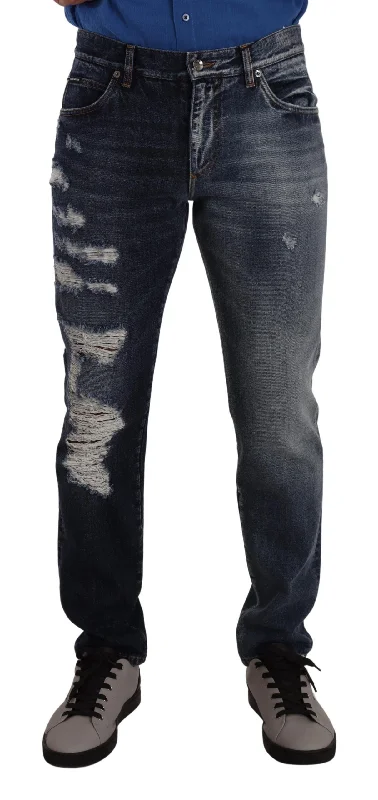 Dolce & Gabbana Chic Tatte  Men's Jeans Vacation