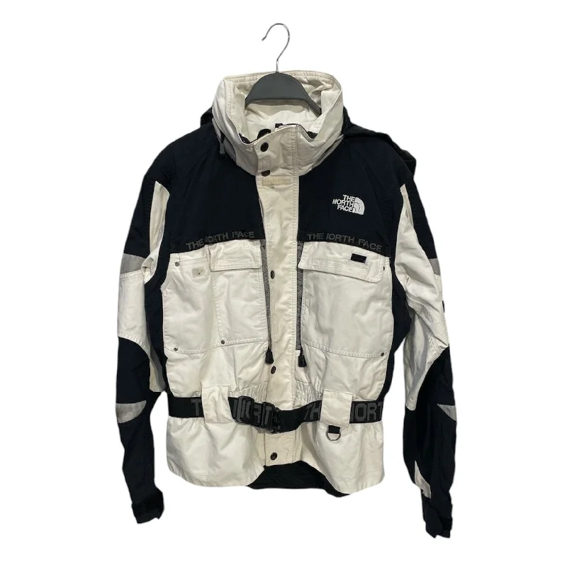 THE NORTH FACE/Jacket/L/Nylon/WHT/BLK/WHITE HAS BELT BUCKLE HOOD Dynamic Men's Glow