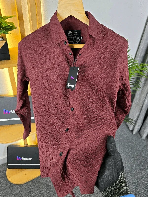 Mensoo Special Edition Shirt Wine Practical Men's Quick