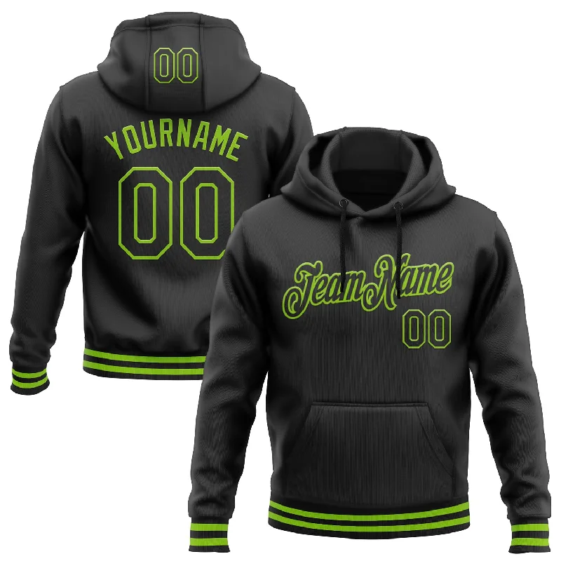 Custom Stitched Black Neon Green Sports Pullover Sweatshirt Hoodie Modern Men's Tech Custom Stitched Black Neon Green Sports Pullover Sweatshirt Hoodie Modern Men's Tech