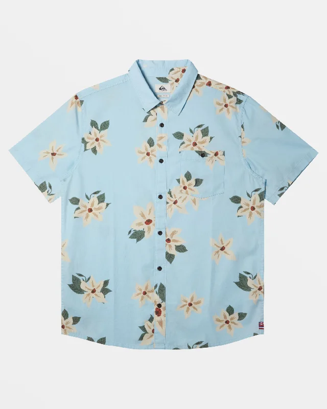 Hawaii Lei Day Hawaiian Shirt - Sky Blue Casual Men's Loose