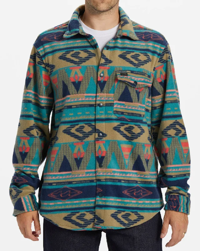 A/Div Furnace Long Sleeve Flannel Shirt - Pacific Cool Men's Distressed