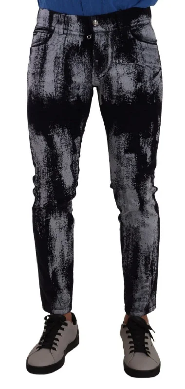 Dolce & Gabbana  Skinny Stretch Men's Jeans Stylish Men's Tropical 