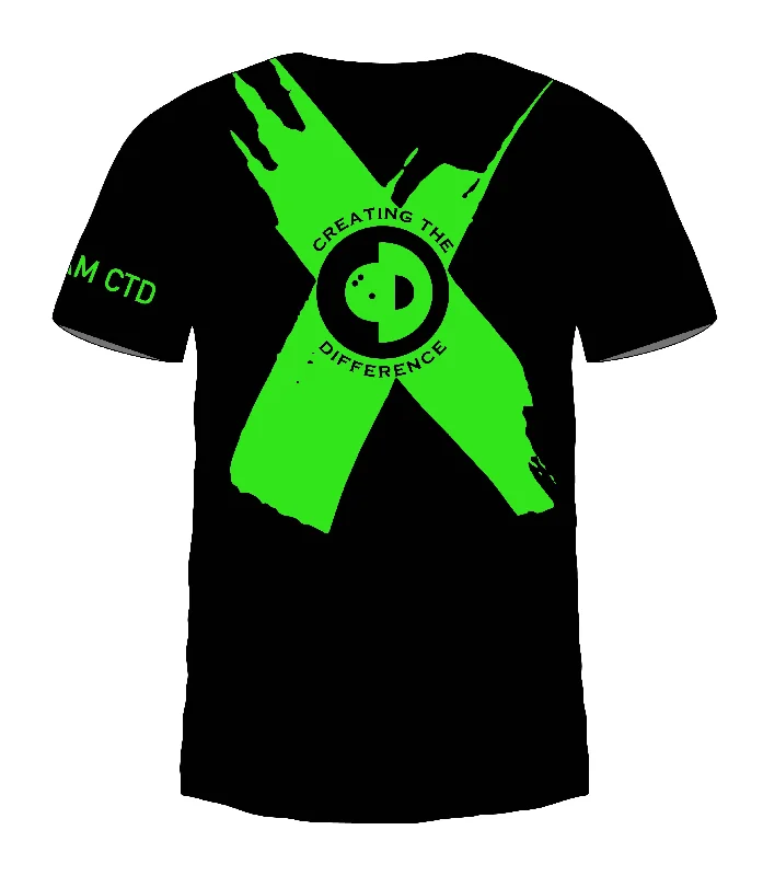 X Green Jersey Cool Men's Distressed