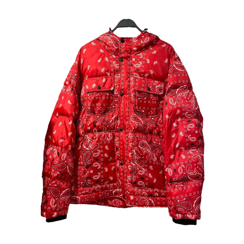 Levi's/Puffer Jkt/XXL/Polyester/RED/Paisley/ Polished Men's Silk