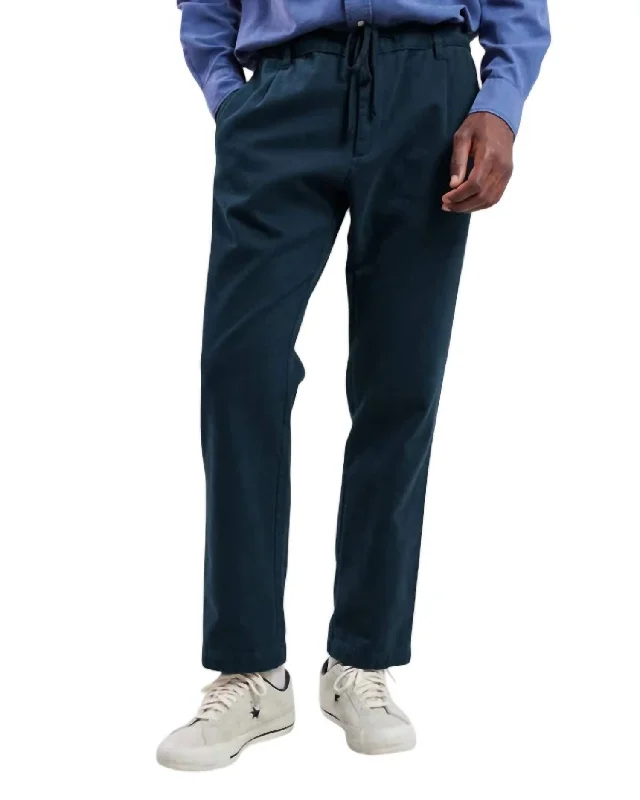 Tanker Pants In Navy Laid