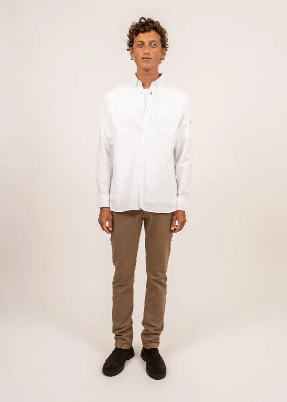 SAINT JAMES classic shirt - in organic cotton (BLANC) Gym