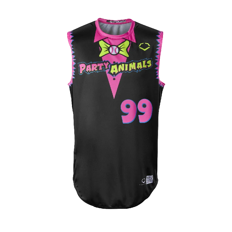 YOUTH Party Animals EvoShield Sleeveless Jersey - Black Tuxedo Dapper Men's 1920S