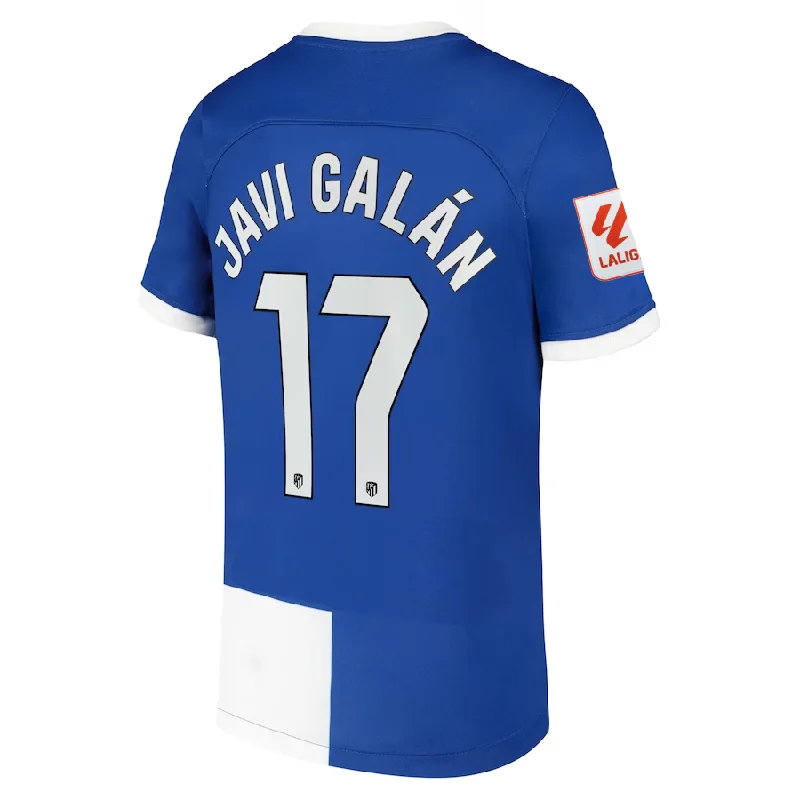 Nike Atletico Madrid Javi Galán Away Jersey w/ La Liga Patch 23/24 (Old Royal/White) Casual Men's Loose