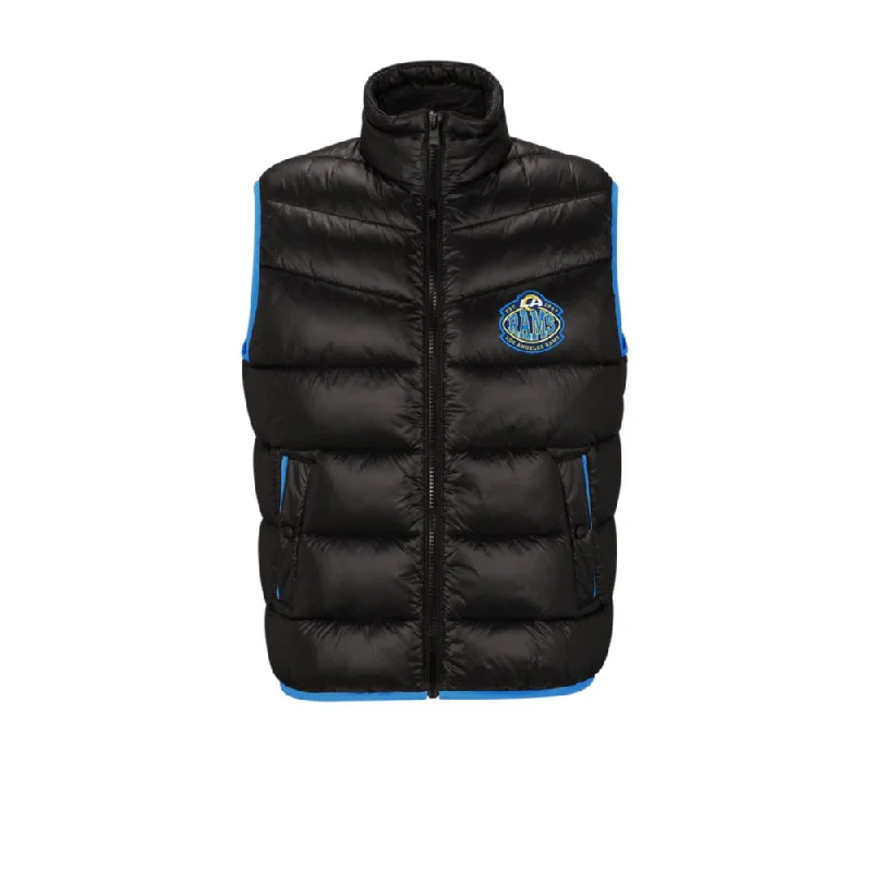 BOSS x NFL water-repellent padded gilet with collaborative branding Traditional Men's Country