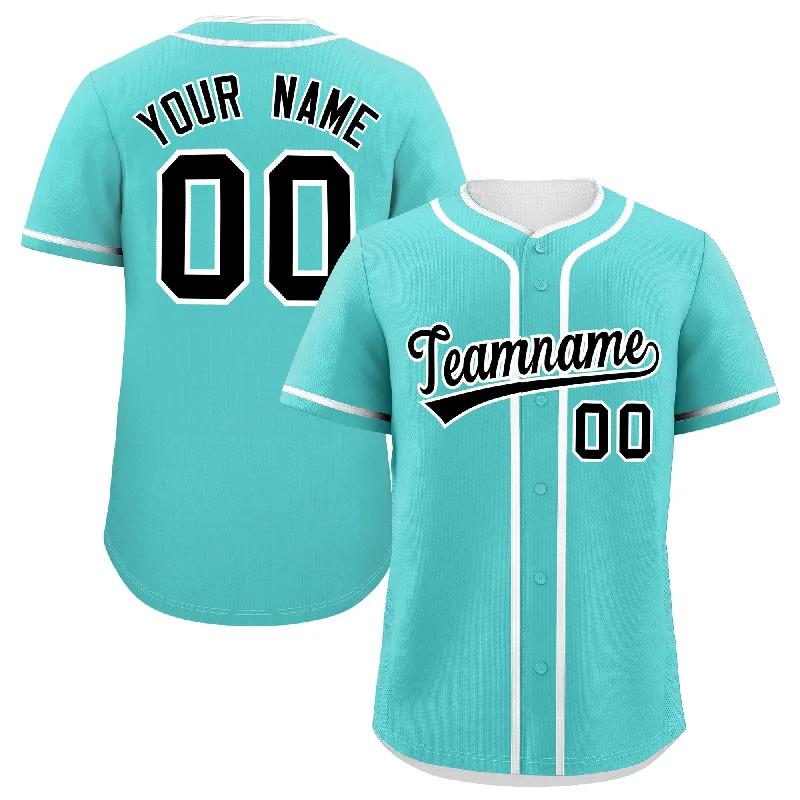 Custom Bright Green White Personalized Classic Authentic Baseball Jersey Practical Men's Multi