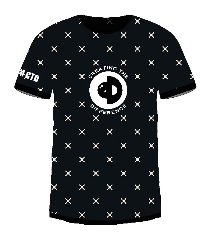 X Pattern Jersey Monochromatic All