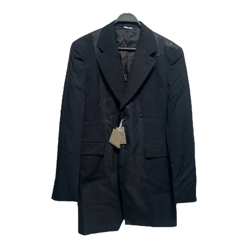 COMME des GARCONS HOMME PLUS/Jacket/M/Black/Wool/PG-J071/PG-J071 Dynamic Men's Moto