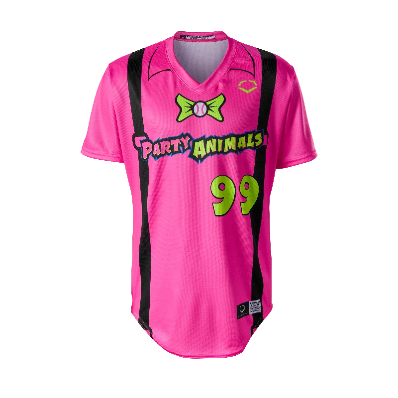 YOUTH Party Animals EvoShield Short Sleeve Jersey - Pink Suspenders Trendy Men's Oversized