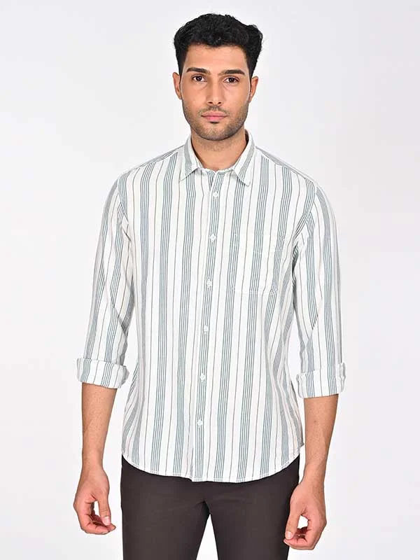 Men Checked Full Sleeve Cotton Shirt Laid