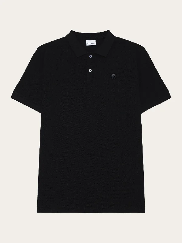 Basic badge polo - Black Jet Masculine Men's Thick