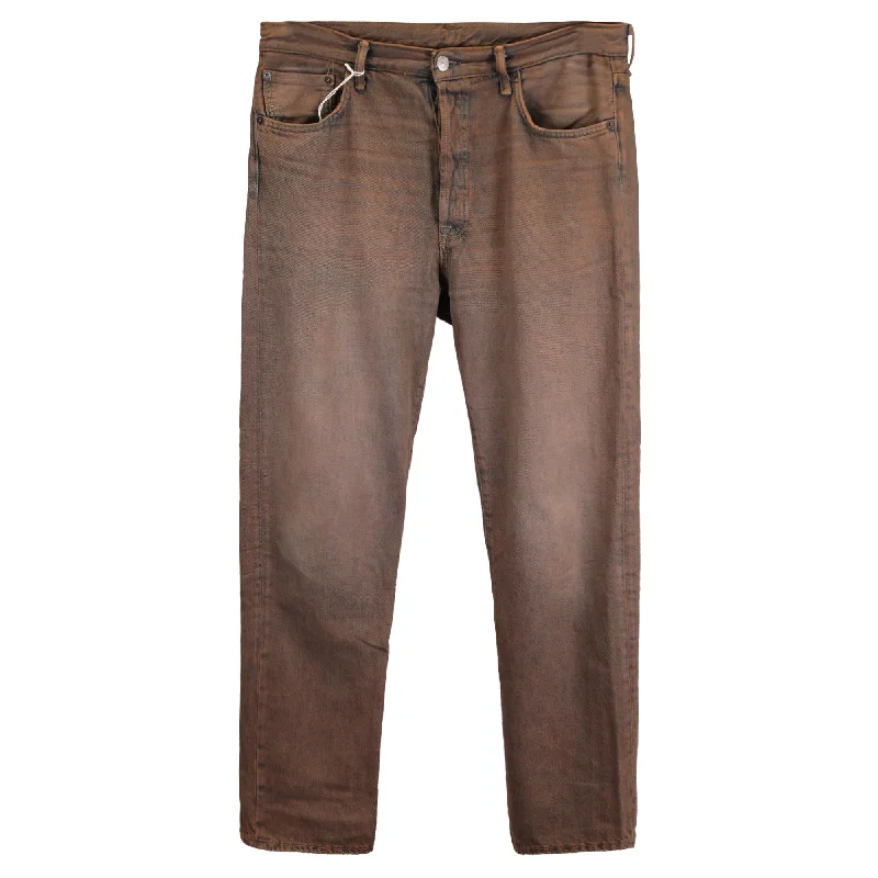 Acne Studios Vintage Jeans in Brown Cotton Bohemian Men's Free