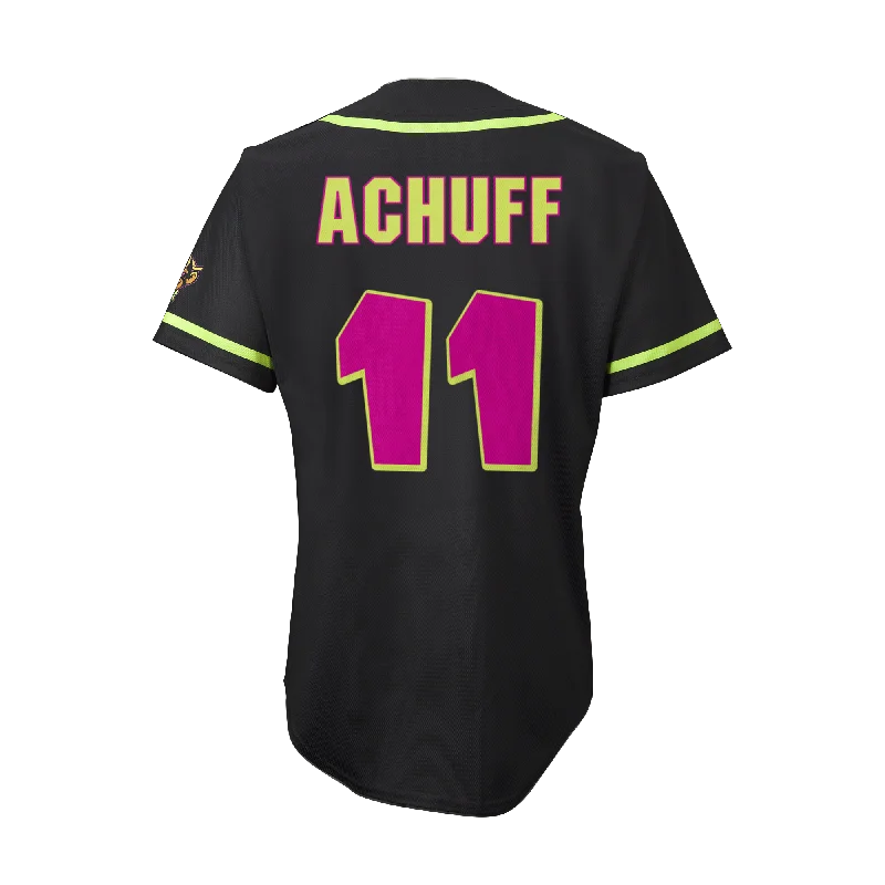 Party Animals Chase Achuff #11 EvoShield Jersey - Black Athletic Men's Compression