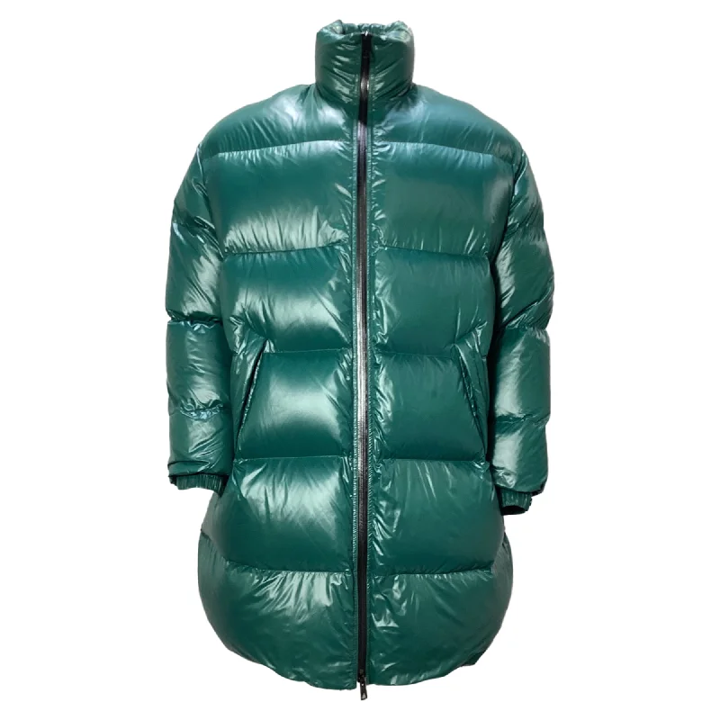 Bottega Veneta Puffer Coat in Green Polyamide Organic