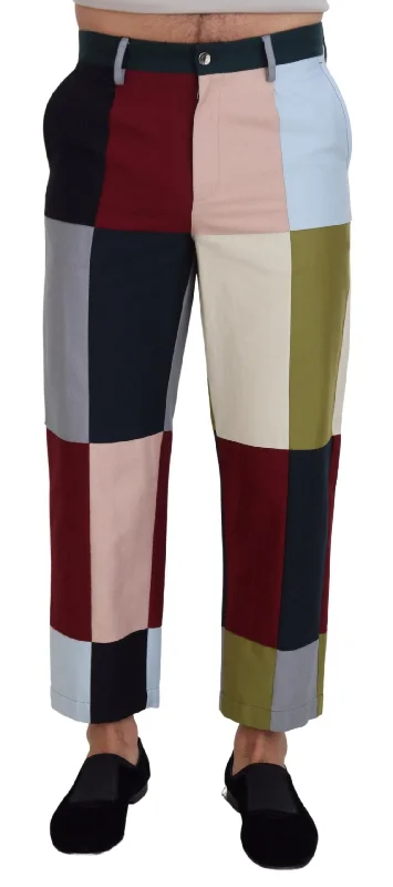 Dolce & Gabbana Stunning  Patchwork Men's Pants Business