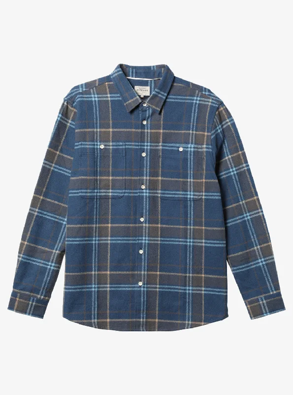 Waterman Lower Ridge Flannel Long Sleeve Top - Ensign Blue Lower Ridge Practical Men's Quick