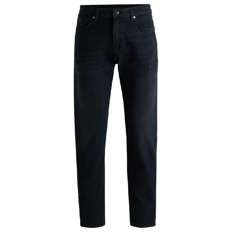 Regular-fit jeans in blue-black super-soft denim Stylish Men's Neon