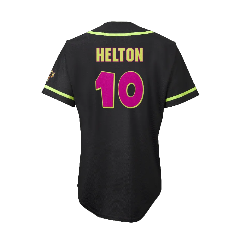 YOUTH Party Animals Bret Helton # 10 EvoShield Jersey - Black Hip Men's Retro