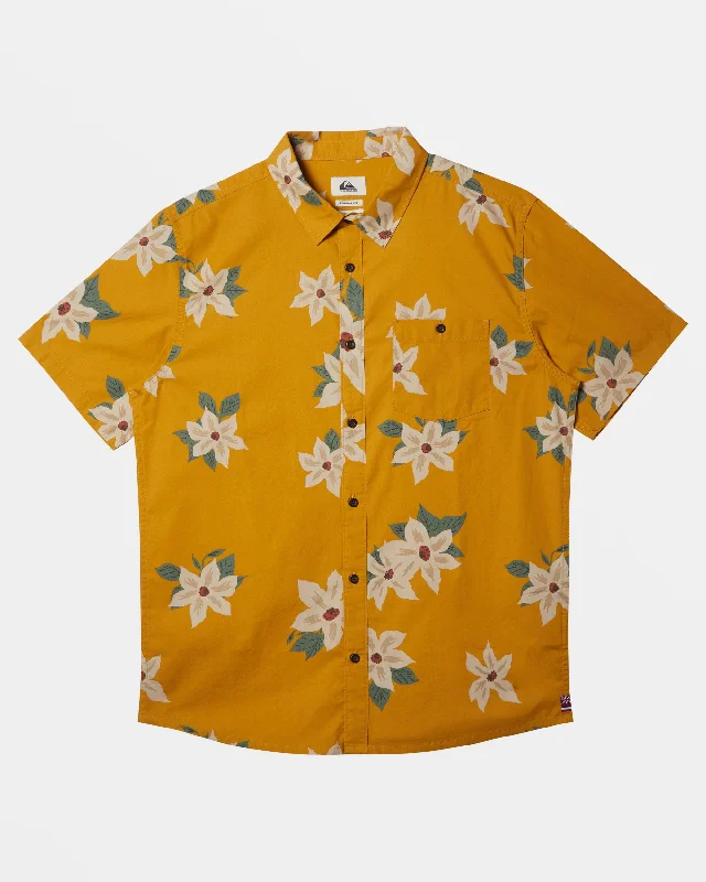 Hawaii Lei Day Hawaiian Shirt - Mustard Youthful Men's Pop