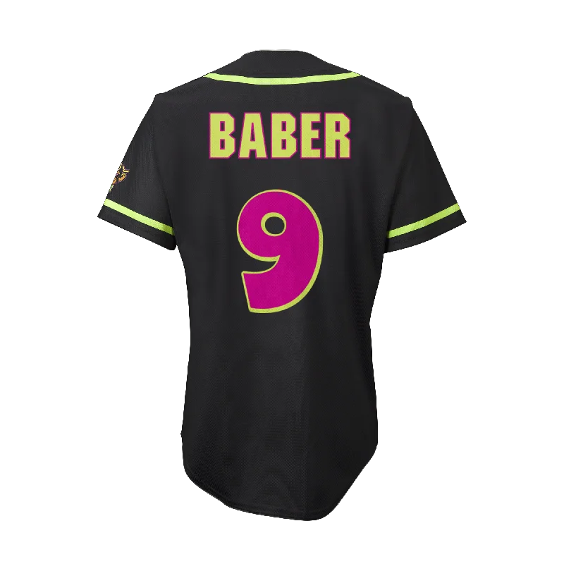 YOUTH Party Animals Dustin Baber #9 EvoShield Jersey - Black Confident Men's High