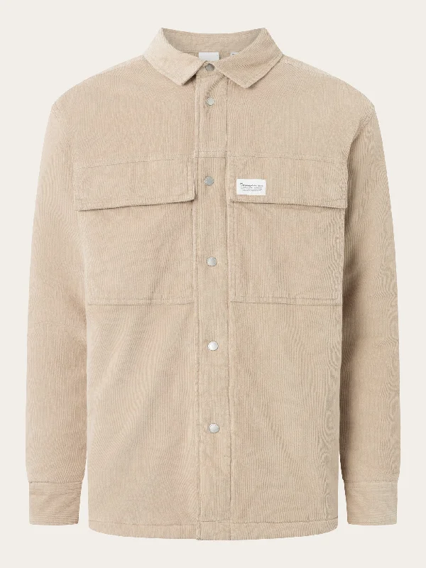 Corduroy overshirt - Light feather gray Business