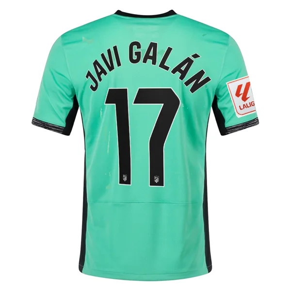 Nike Atletico Madrid Javi Galán Third Jersey w/ La Liga Patch 23/24 (Spring Green/Black) Dynamic Men's High