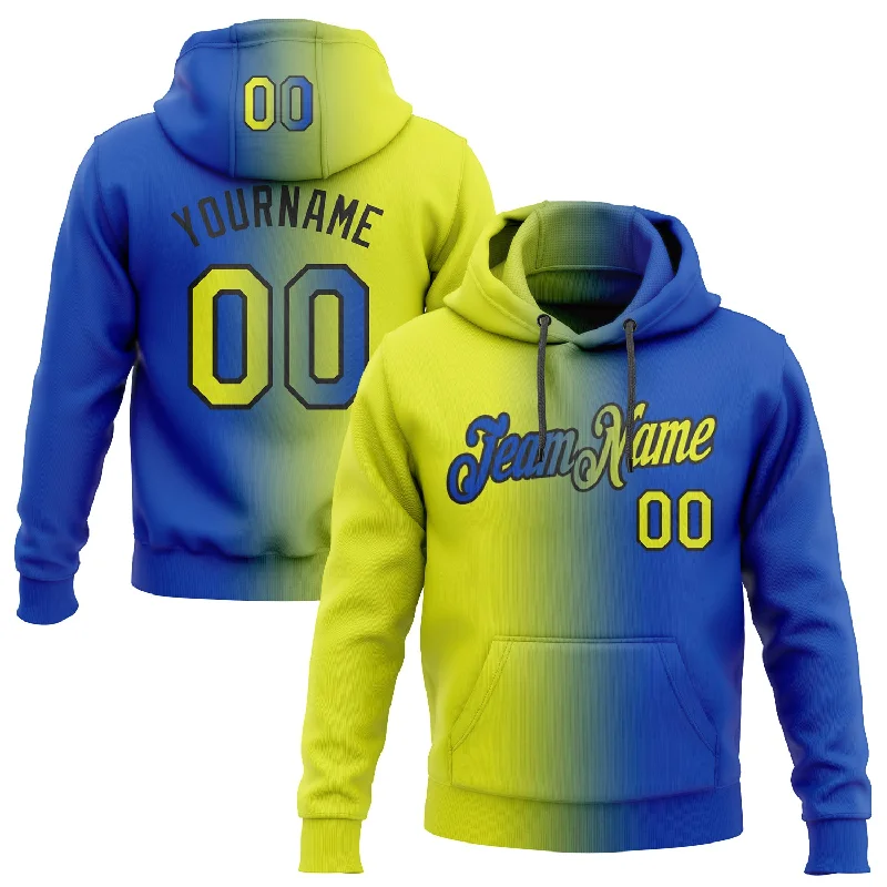 Custom Stitched Thunder Blue Neon Yellow-Black Gradient Fashion Sports Pullover Sweatshirt Hoodie Lumberjack