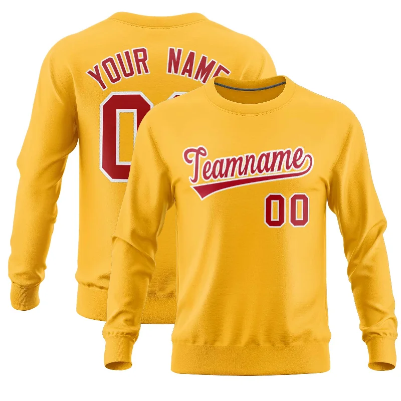 Custom Gold Classic Style Personalized Uniform Pullover Hoodie Cool Men's Skate