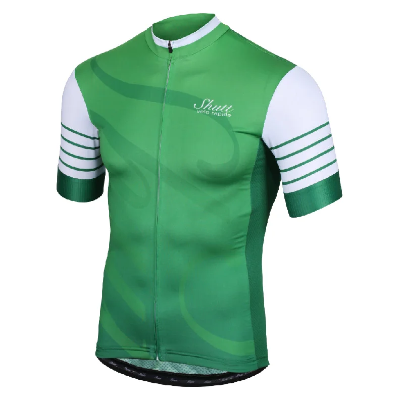 Trentino Jersey - Green Sleek Men's Metallic