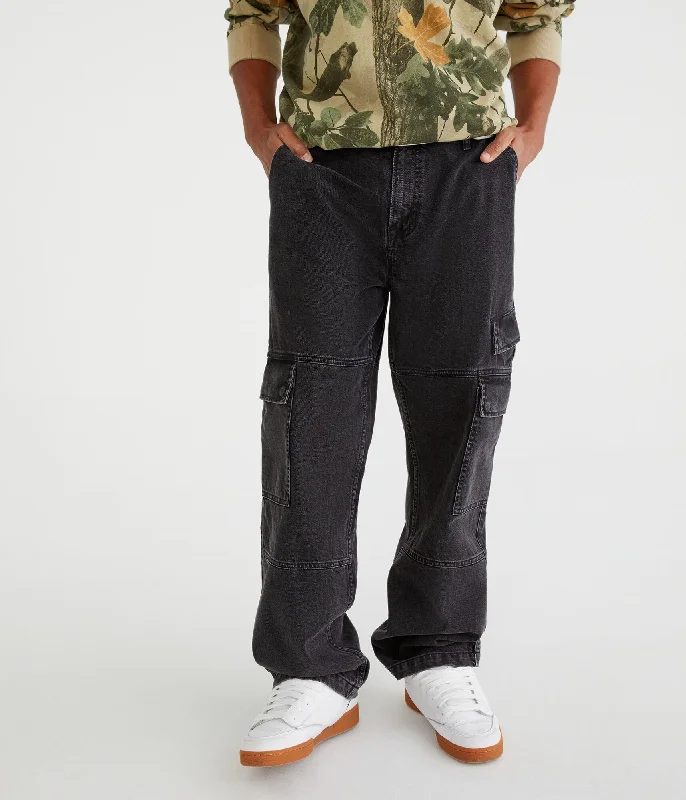 Aeropostale Relaxed Cargo Jean Sharp Men's Italian