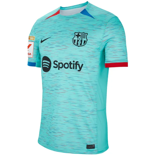 Nike Barcelona Third Jersey w/ La Liga Champion Patches 23/24 (Light Aqua/Royal Blue) Relaxed Men's Australian 