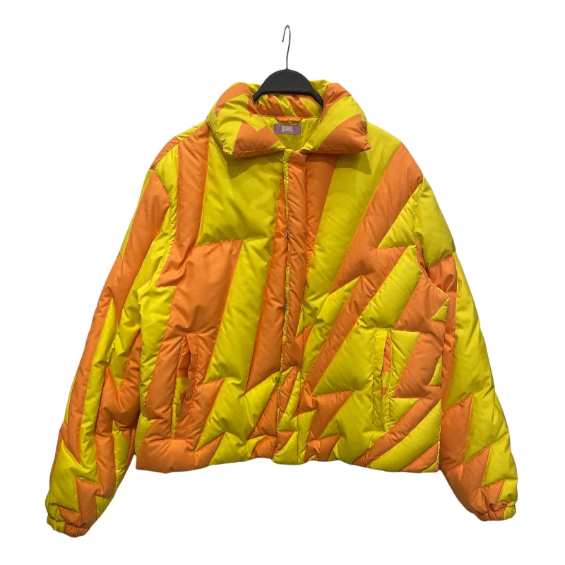 ERL/Puffer Jkt/L/Polyester/YEL/All Over Print/YELLOW LIGHTNING Modern Men's 