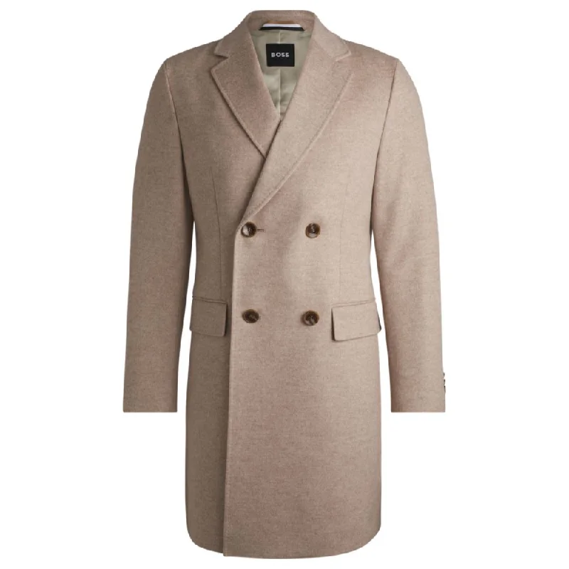 Slim-fit coat in wool with cashmere Gym