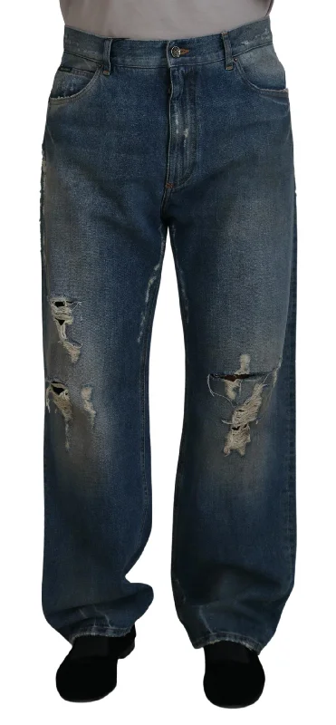 Dolce & Gabbana Stunning Tatte  Italian Men's Jeans Lumberjack