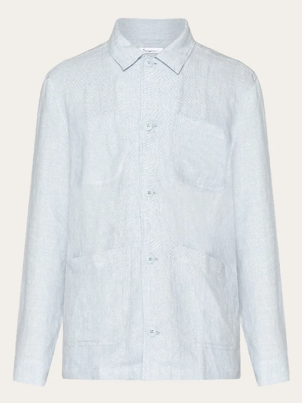 Linen overshirt - Dusk Blue Bold Men's Statement