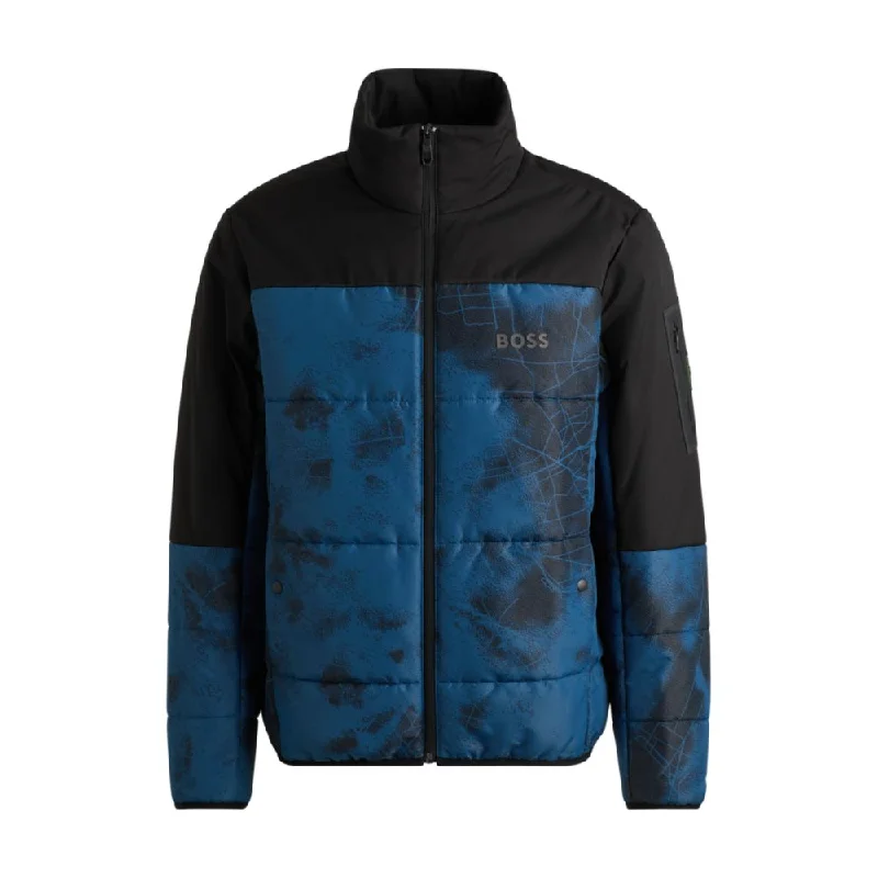 Water-repellent puffer jacket with logo print Adventure