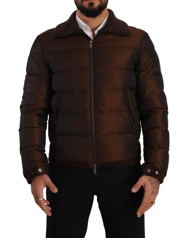 Dolce & Gabbana Elegant  Quilted Puffer Men's Jacket Artistic Men's Avant