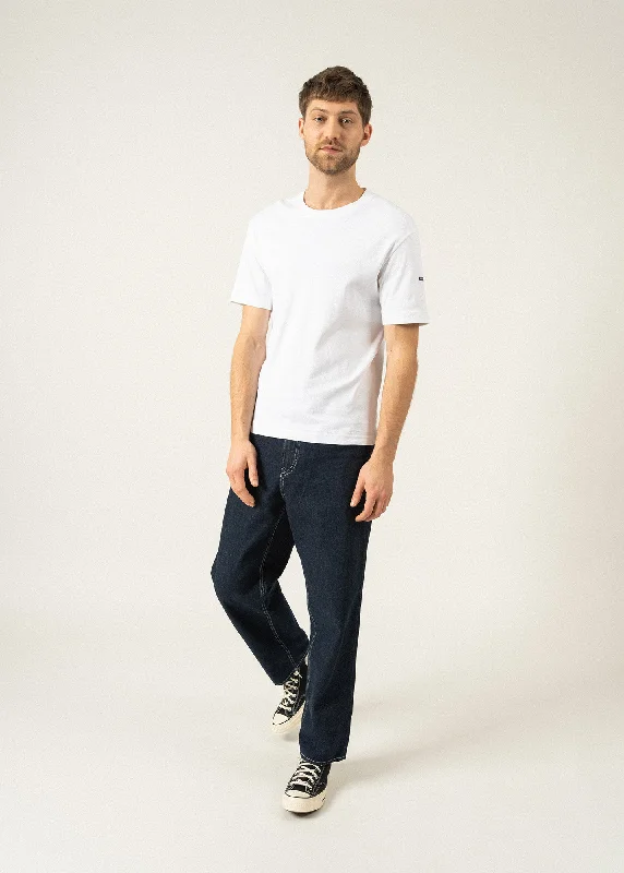 Lumio short sleeves t-shirt - round neck, in cotton (BLANC) Traditional Men's Country