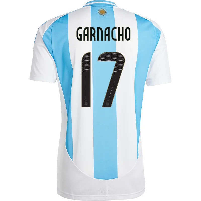 adidas Argentina Alejandro Garnacho Home Jersey 24/25 (White/Blue Burst) Earthy Men's Sustainable 