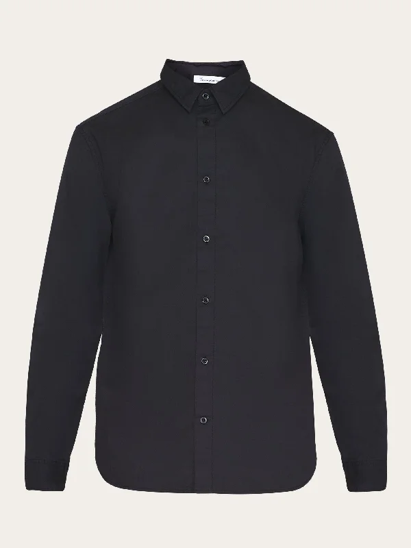 ALF regular crispy cotton shirt - GOTS/Vegan - Black Jet Hip Men's Urban